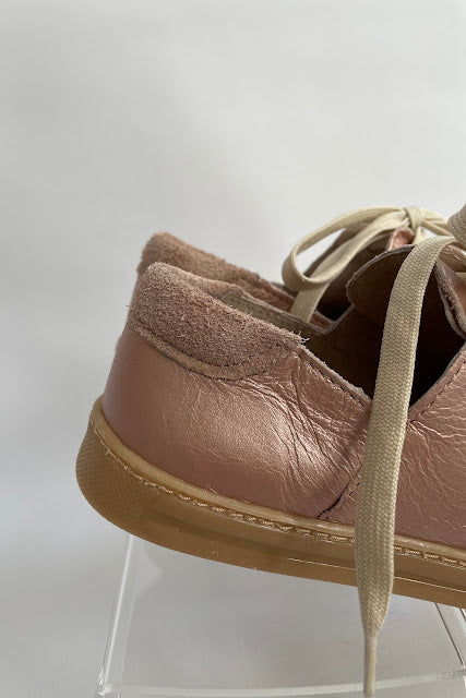 Leather Sneakers - Rose gold