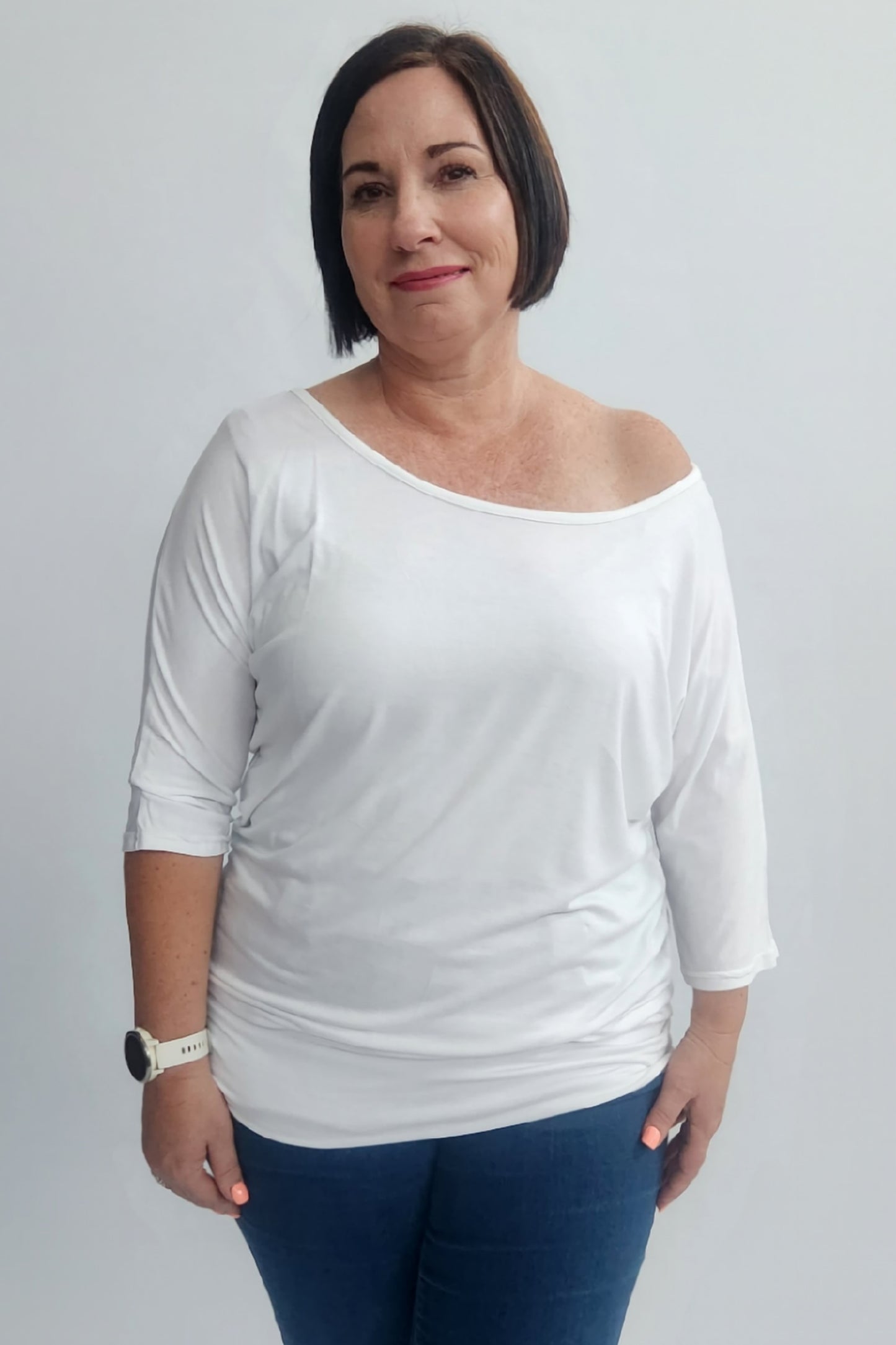 Batwing Top - White