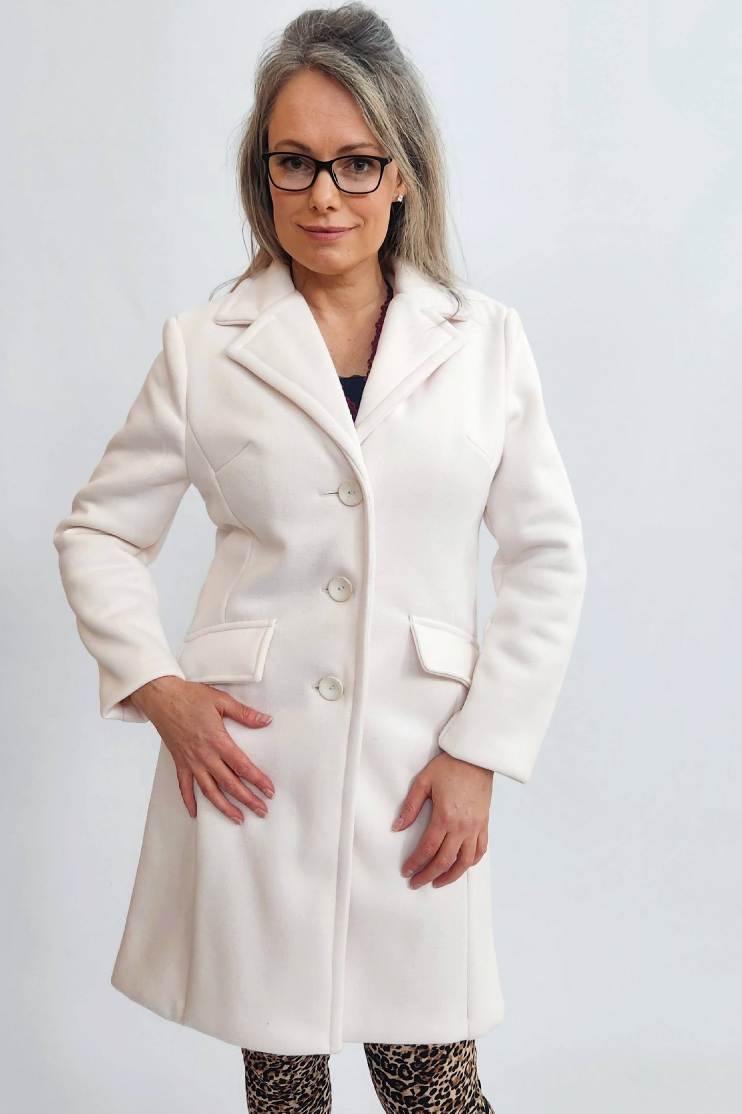 Winter Melton Coat - Cream