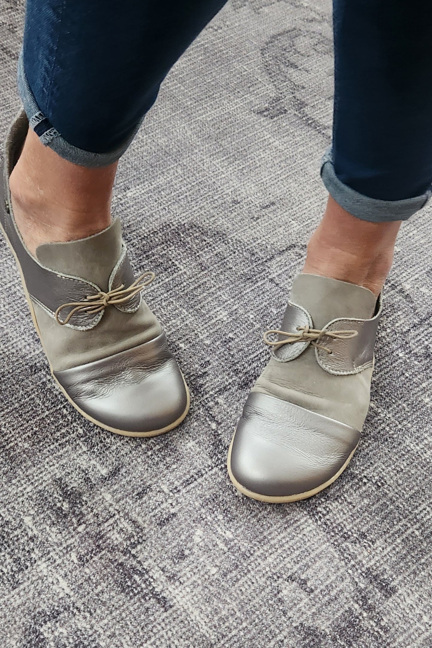 Barefoot Leather Shoe - Pewter