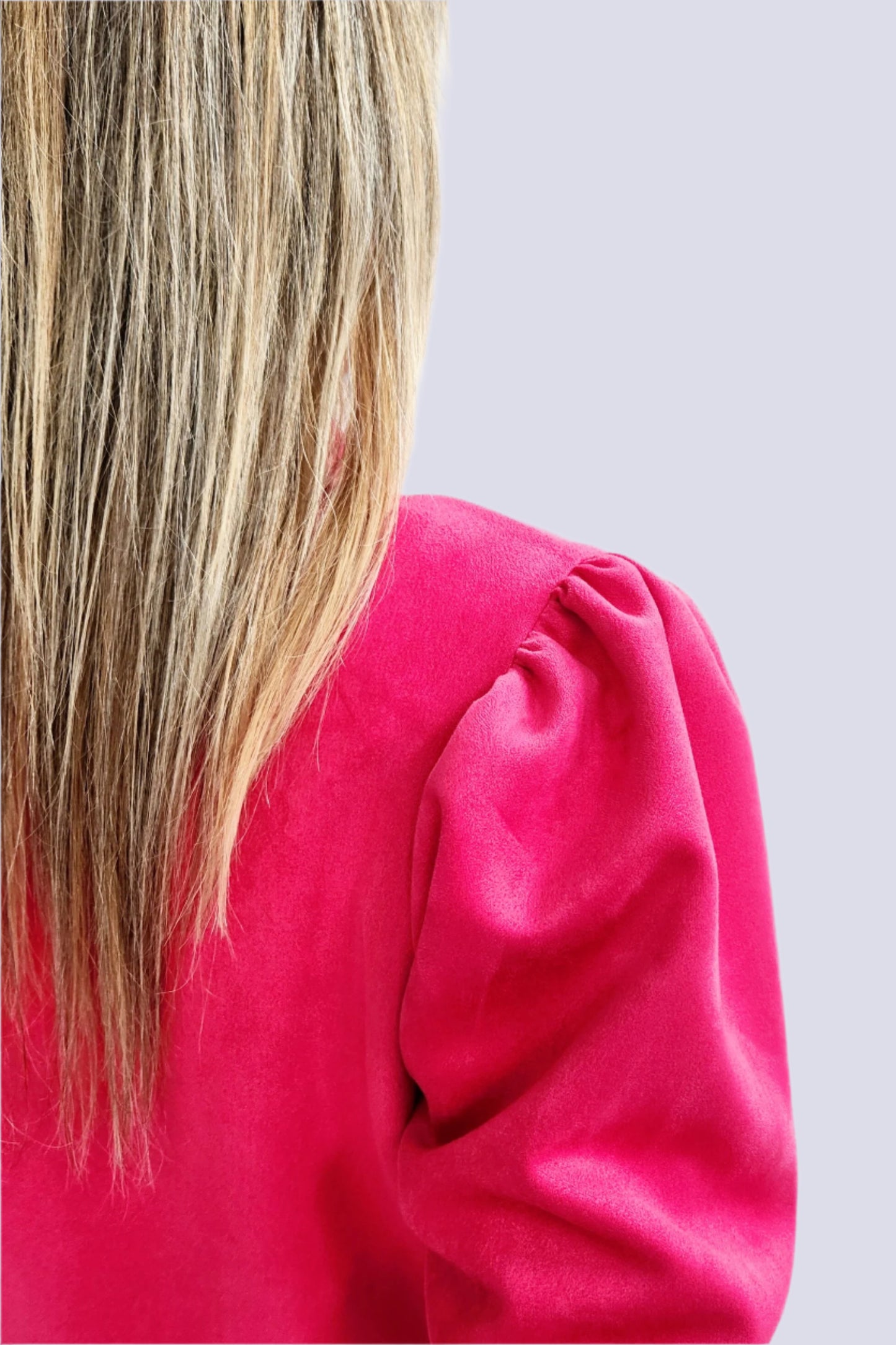 Lightweight Suede Coat - Cerise Pink