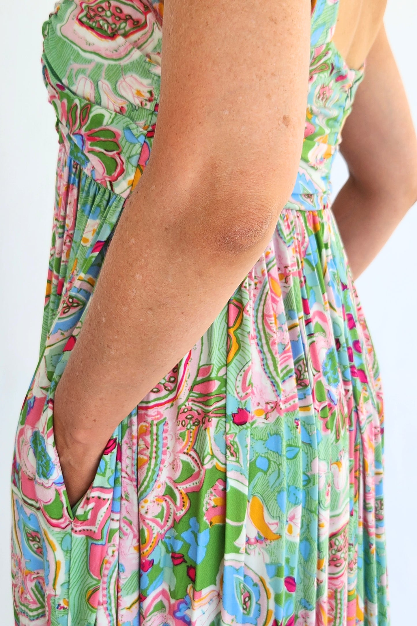 Strappy Maxi Dress - Green