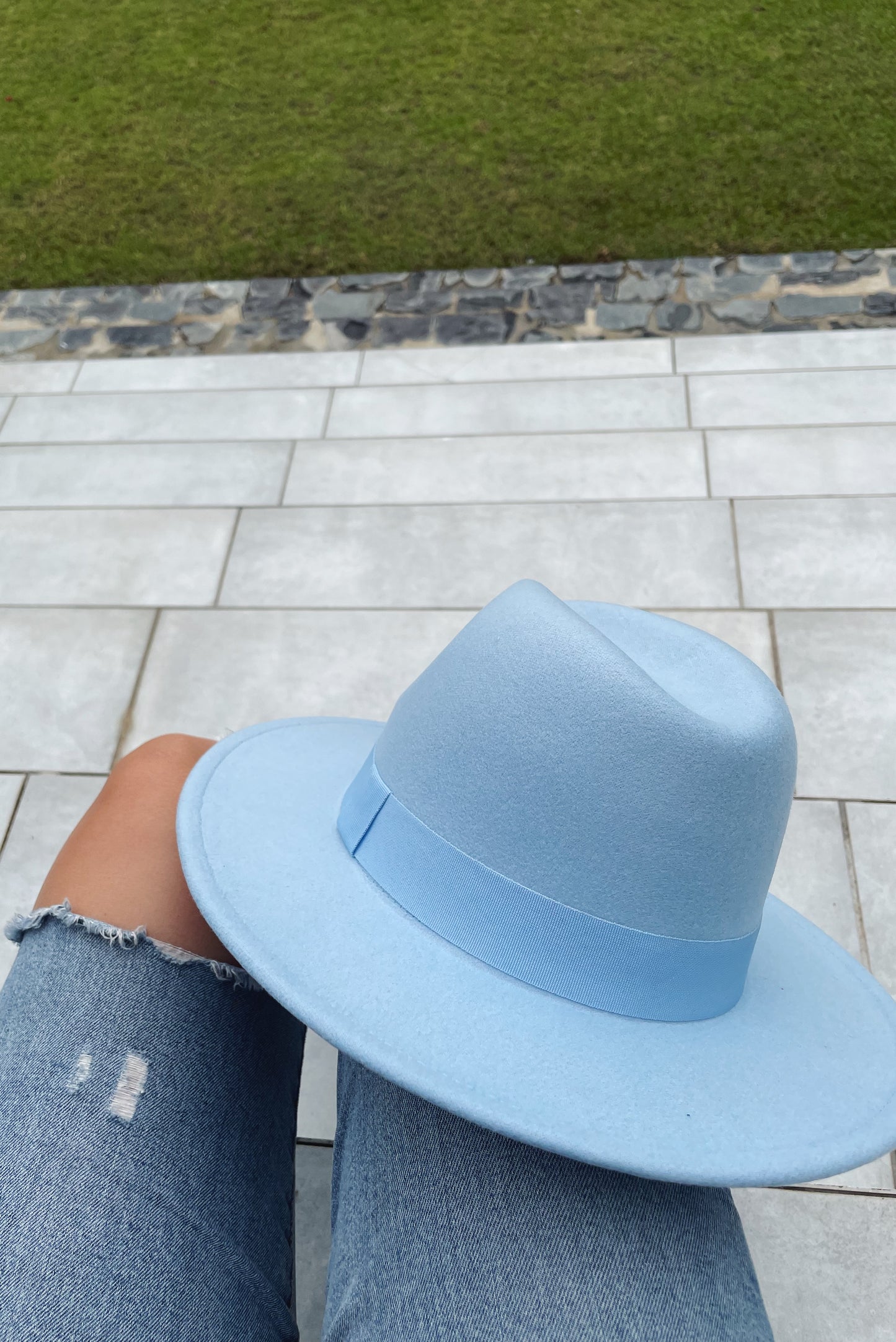 Fedora Hat - Sky blue
