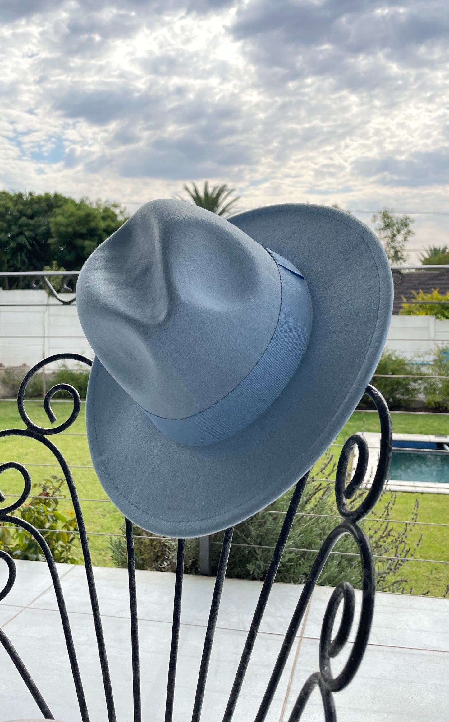 Fedora Hat - Sky blue