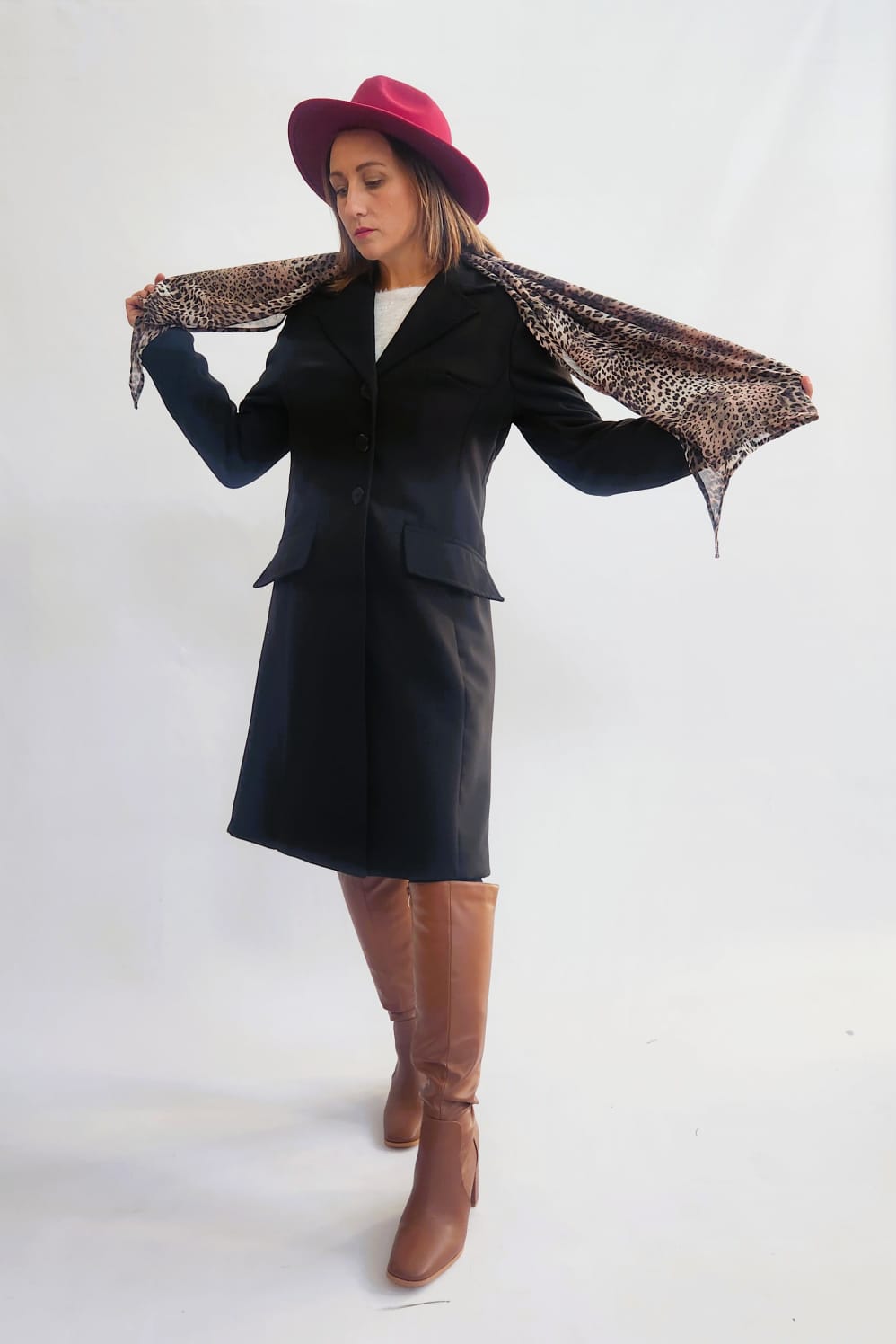 Winter Melton Coat - Black