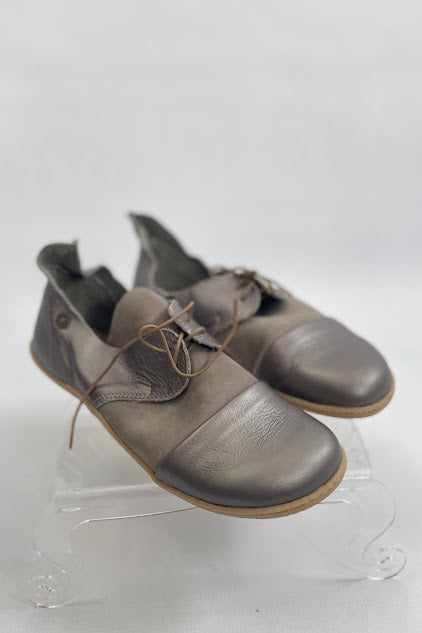 Barefoot Leather Shoe - Pewter