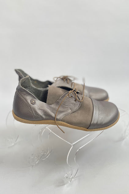 Barefoot Leather Shoe - Pewter