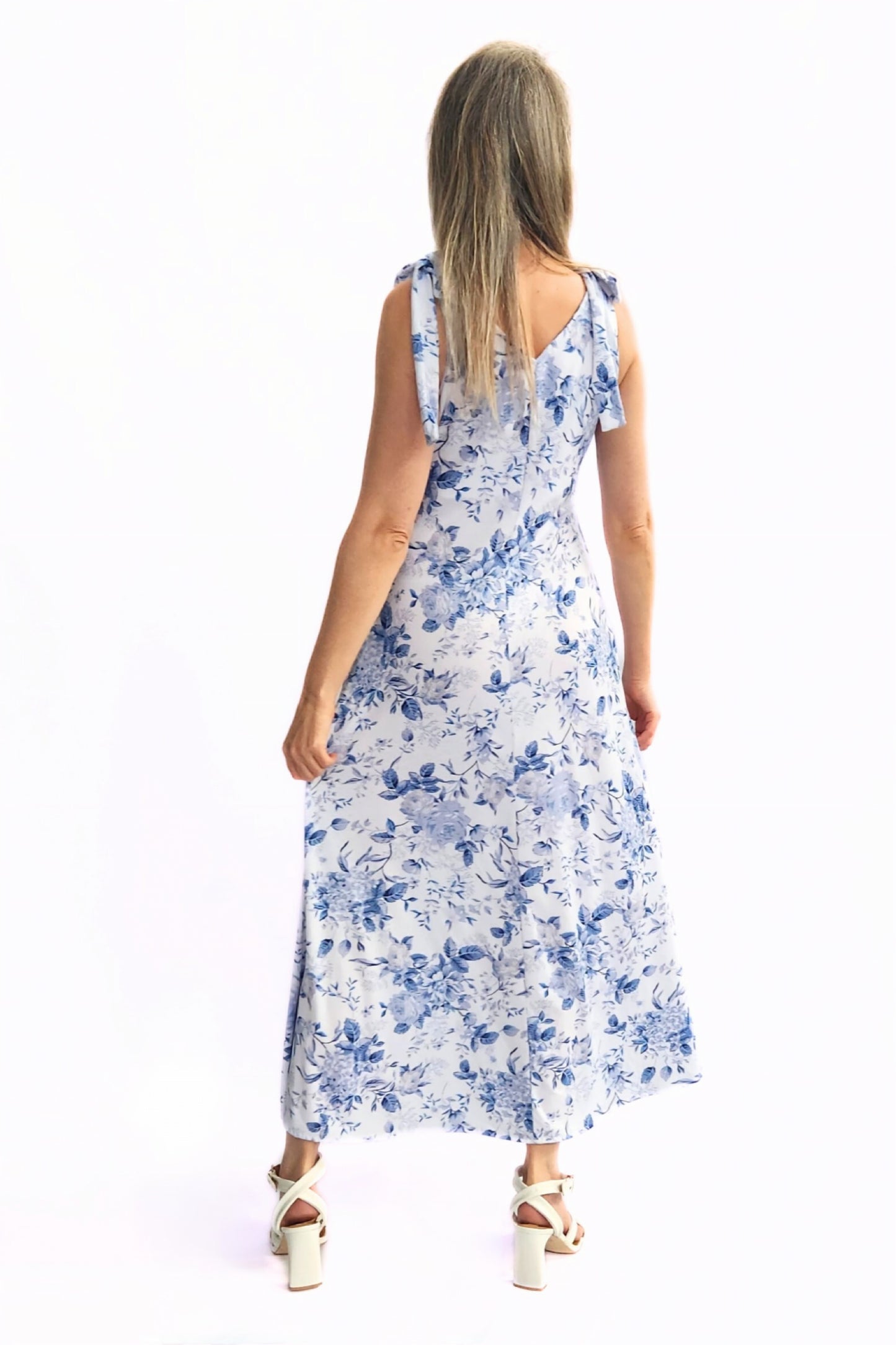 Julie Maxi Dress - Blue floral