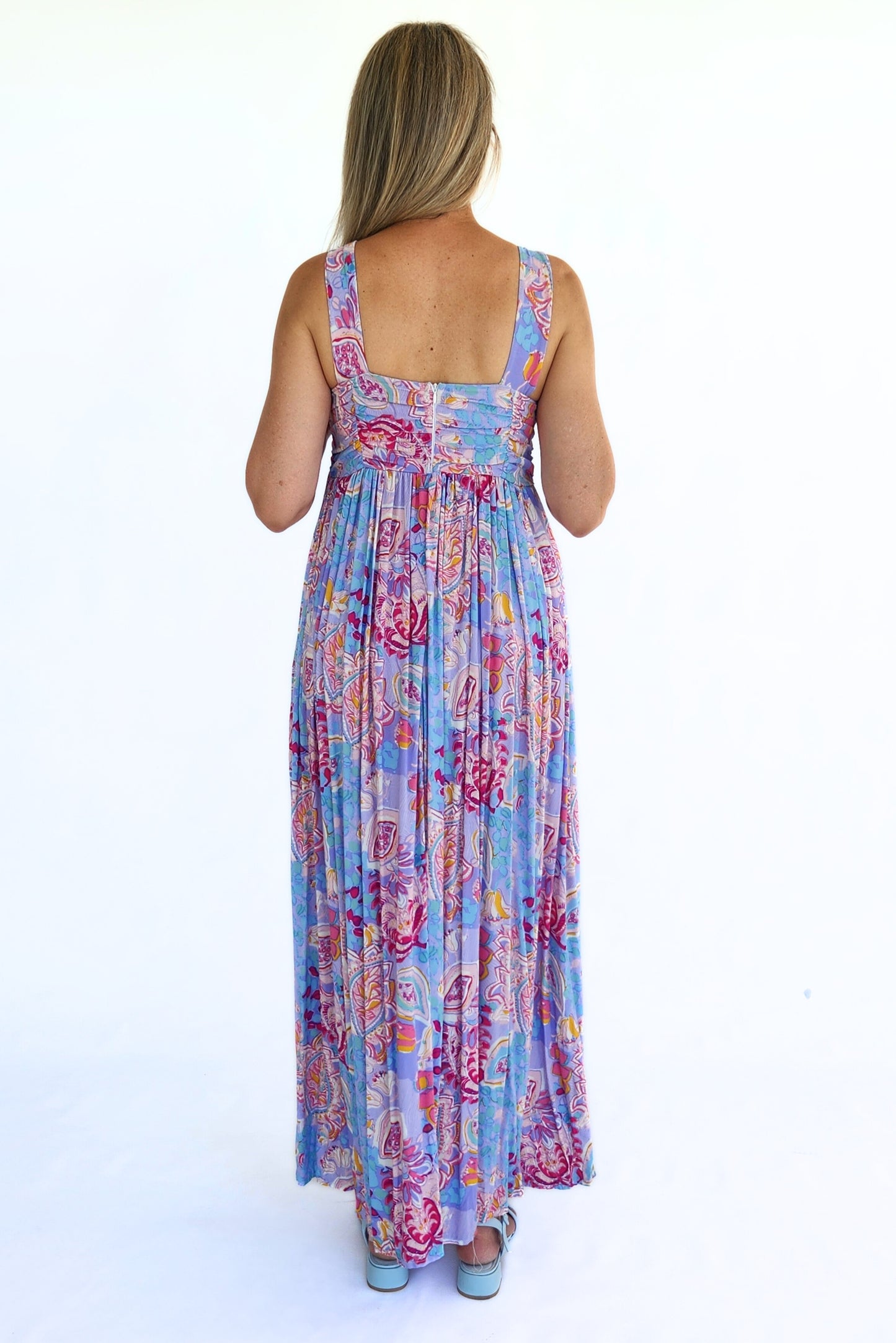 Strappy Maxi Dress - Blue