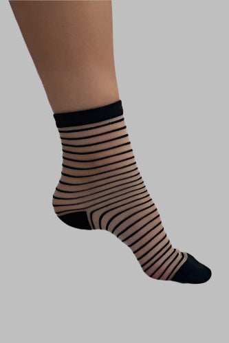 Pattern Crew Socks - Stripes