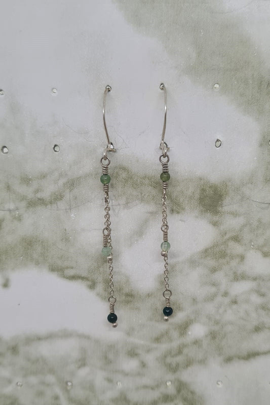 Handmade Sterling Silver and Semi-preciouse earrings